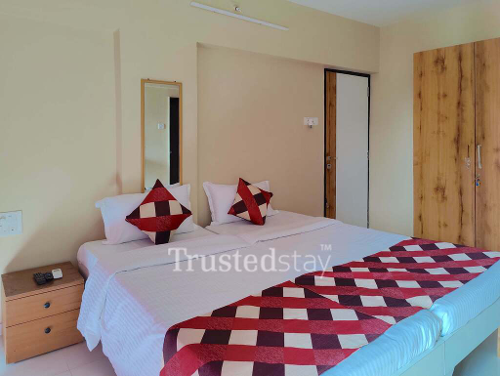 Bedroom 1 of Akhand Anand Service Apartment in Andheri East, Mumbai